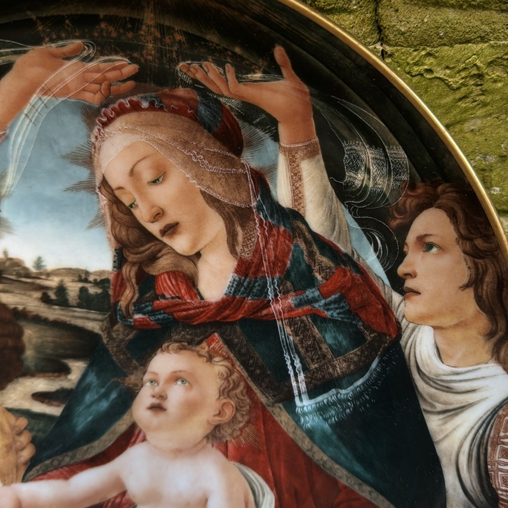 Gloria fine porcelain, botticelli “Vierge du Magnificant” Florence - Picture 3 of 10